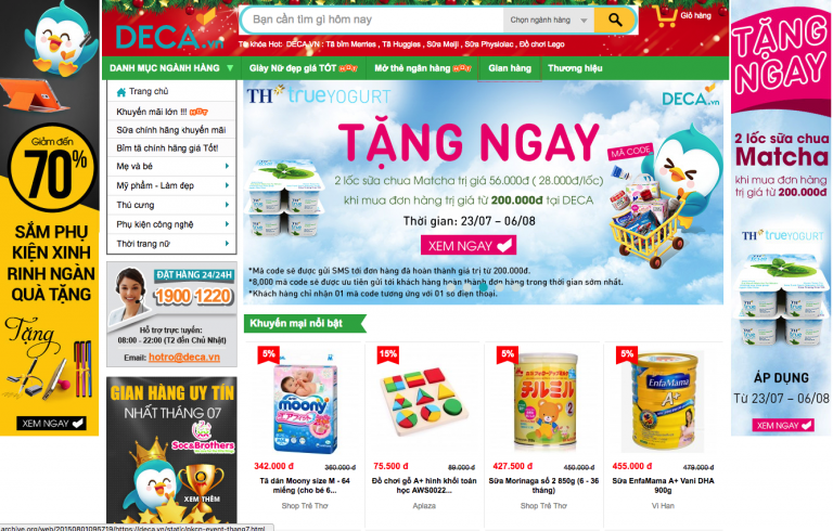 Deca.vn SEO Traffic va Keywords