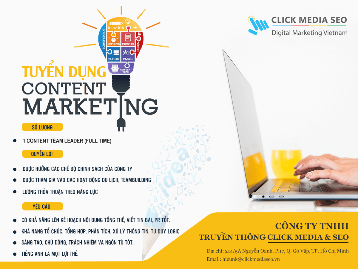 Tuyển dụng content team leader