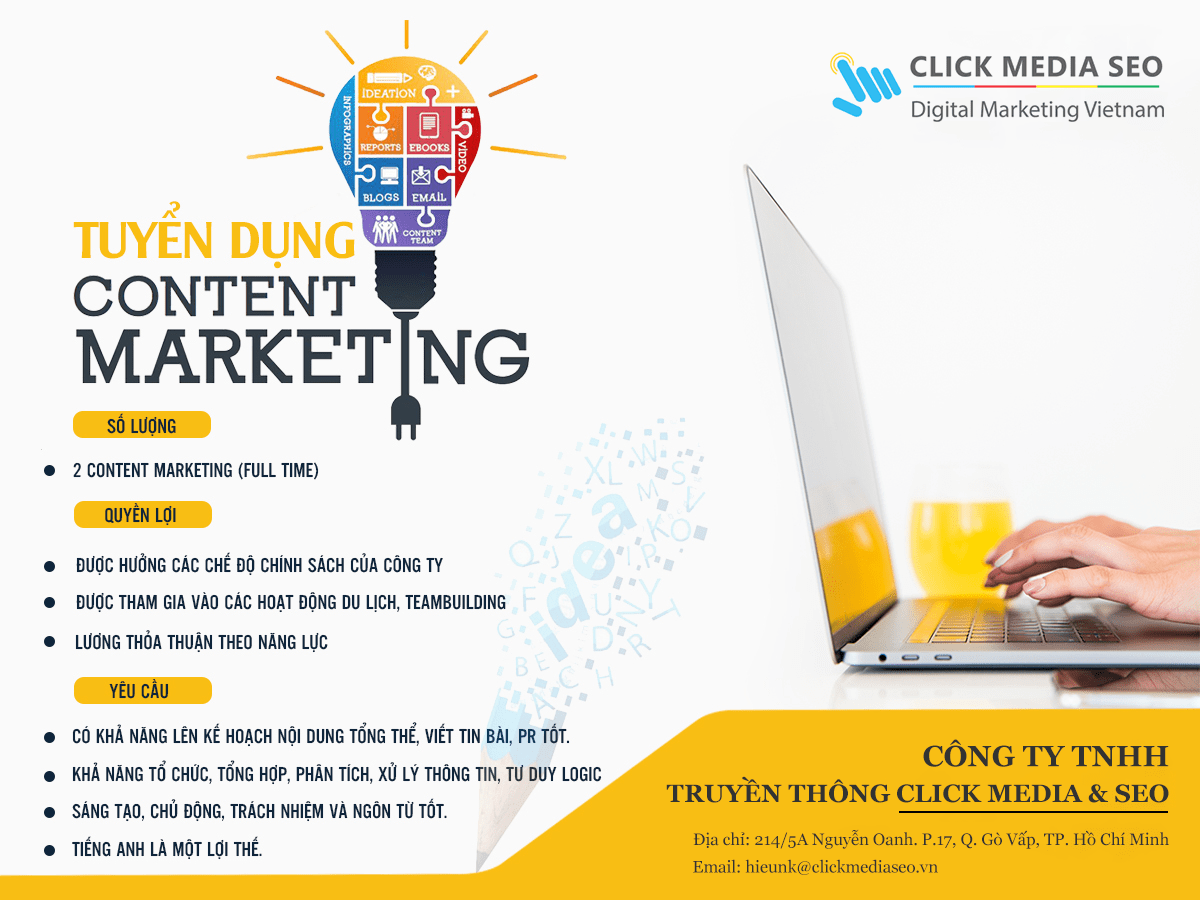 Tuyển dụng nhân viên content